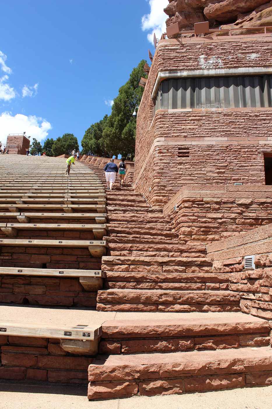 Red Rocks Amphitheatre in the foothills west of Denver